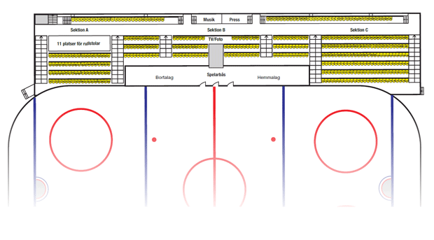 Sittplatser Stiga Arena
